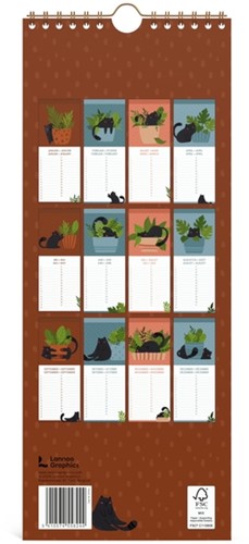 Verjaardagskalender Lannoo 130x325 Cats-3