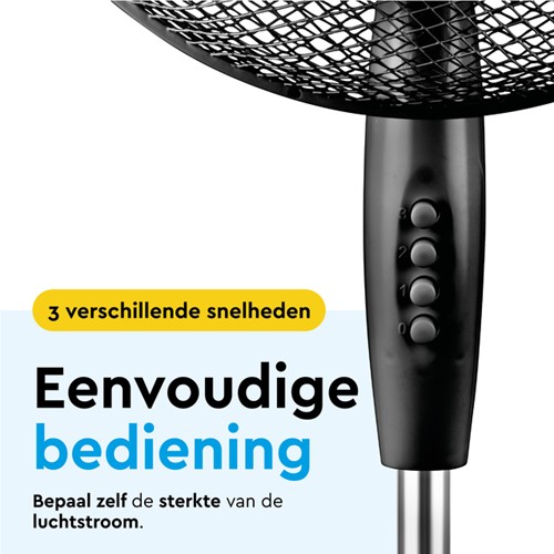 Statiefventilator BRASQ F300 Ø 40cm zwart-2