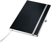 Notitieboek Leitz Style A5 lijn 160 pagina's 100gr zwart