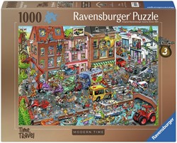 Puzzel Ravensburger Ray's comic Modern Time 1000 stukjes