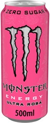 Energiedrank Monster ultra rosa blik suikervrij 500ml