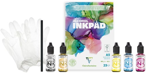 Alcoholinkt Clairefontaine & Cernit starterset 8-delig-2