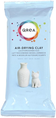 Klei Qrea luchtdrogend wit 500 gram