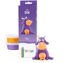 Klei Hey Clay koe set à 3 delen