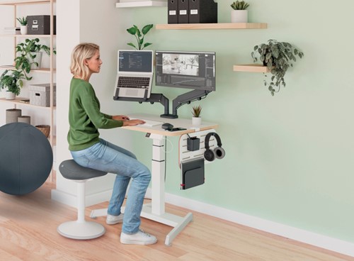 Ergo Elektrische thuiswerkplek set Leitz pakket 3-8