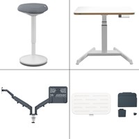 Ergo Elektrische thuiswerkplek set Leitz pakket 3