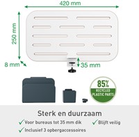 Ergo Elektrische thuiswerkplek set Leitz pakket 3-4