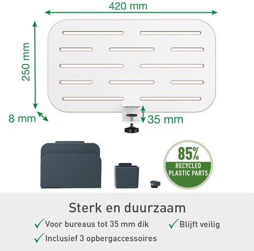 Ergo Elektrische thuiswerkplek set Leitz pakket 3-4