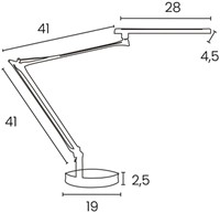 Bureaulamp Unilux Mamboled 2.0 led zwart-2
