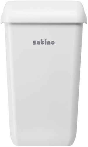Afvalbak Satino open inworp 23 liter wit 332580-2