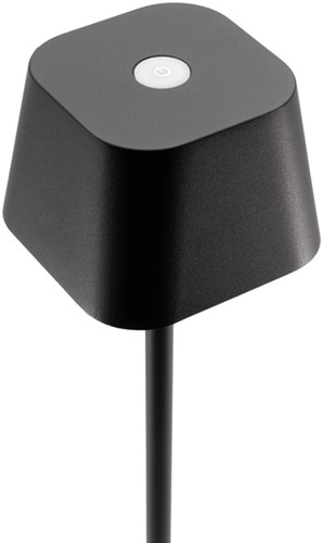 Tafellamp Securit Georgina LED oplaadbaar dimbaar zwart-2