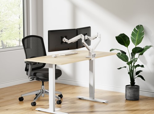 Monitorarm Neomounts NEXT Slim 2 schermen 32 inch wit-7