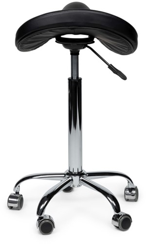 Zadelkruk Office Premium standaard zonder voetring harde wielen zw-1