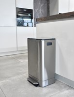 Pedaalemmer Desq 40 liter rvs zilver-3