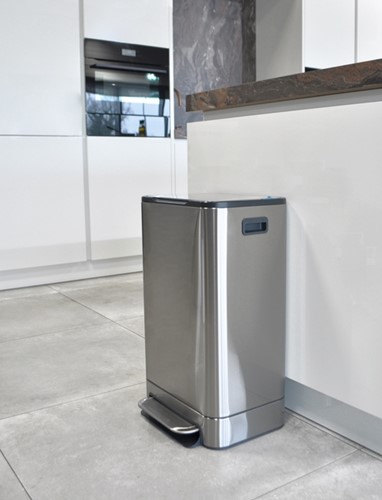 Pedaalemmer Desq 40 liter rvs zilver-3