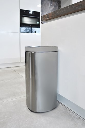 Afvalbak Desq Touch 30 liter RVS zilver-3