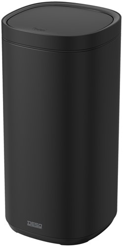 Afvalbak Desq Touch 30 liter RVS zwart