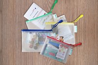 Opbergtas Djois met rits A6 assorti-3