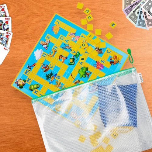 Opbergtas Djois met rits A3 assorti-2