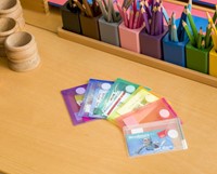 Enveloptas Djois Color Collection A7 verticaal assorti-3