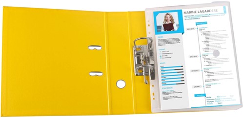 Enveloptas Djois Color Collection A4 horizontaal geperforeerd transp-1