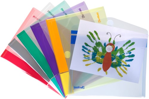 Enveloptas Djois Color Collection A5 horizontaal assorti-2