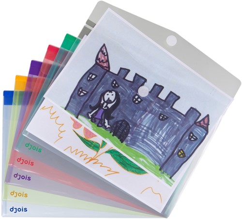 Enveloptas Djois Color Collection A4 horizontaal assorti-2