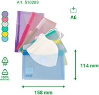 Enveloptas Djois Color Collection A6 horizontaal assorti-3
