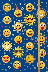 Notitieboekje smiley's/TC/150-110mm/Multi/Papier