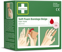 Bandage Cederroth Soft Foam 6cmx4,5m beige
