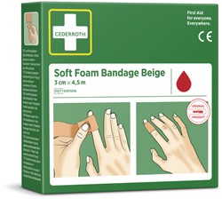 Bandage Cederroth Soft Foam 3cmx4,5m beige