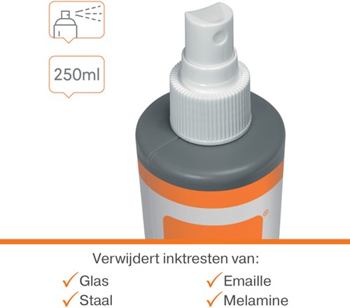 Whiteboardreinigingsspray Nobo waterbasis 250ml-2