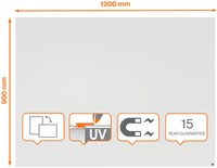 Whiteboard Nobo Infinity randloos 90x120cm-2