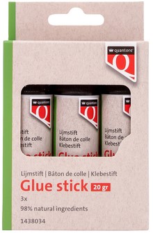 Lijmstift Quantore eco 3x20gr blister