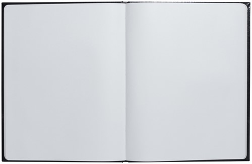 Gastenboek Exacompta Graphik 270x220mm blanco zwart-1