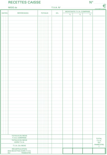 Ontvangstboek Exacompta Manifold ontvangsten dupli 50vel Frans-3