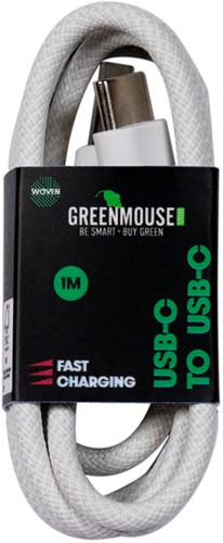 Kabel Green Mouse USB-C to USB-C data Woven 1m-2