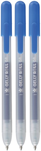 Gelschrijver Sakura Gelly Roll Classic 08 klikfunctie set à 3 stuks blauw