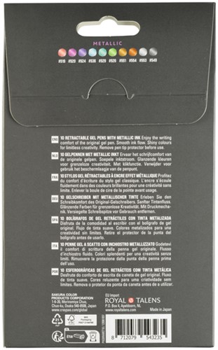 Gelschrijver Sakura Gelly Roll Metallic 08 klikfunctie set à 10 kleuren-3