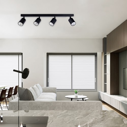 Plafondspot Integral Siena 4 spot IP20 GU10 zwart-2