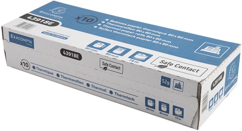 Telrol Exacompta 80mmx76m kern Ø12mm SafeContact thermisch-3