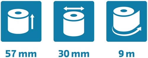 Telrol Exacompta 57mmx9m kern Ø12mm SafeContact thermisch-4