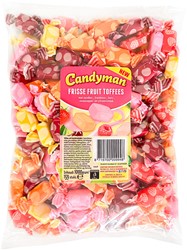 Toffees Candyman frisse fruit zak 1 kilogram