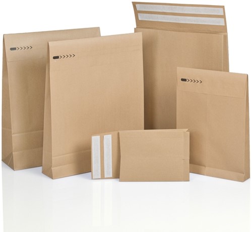 E-Commerce envelop IEZZY 250x350x80+96mm met retoursluiting br 250st-2