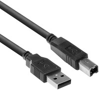 Kabel ACT USB USB-B 2.0 M zwart 1.8 meter