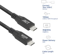 Kabel ACT USB-C 3.0 10Gbps 60W USB 1 meter-2