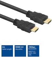 Kabel ACT HDMI ETH4K M/M zwart 2 meter-2