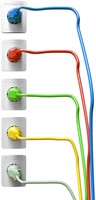 Kabel ACT STROOM C13 recht - CEE7/7 zwart 2.0 meter-2