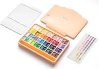 Gouache HIMI twin cups 48 kleuren 12gr opbergbox Peach Fuzz-1