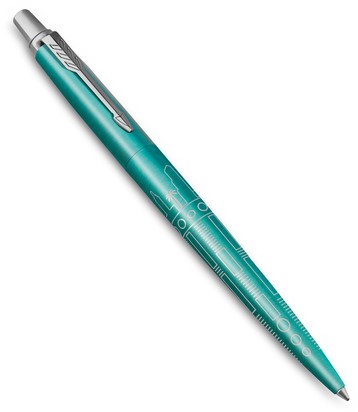 Balpen Parker Jotter special edition Miami turquoise CT medium-3